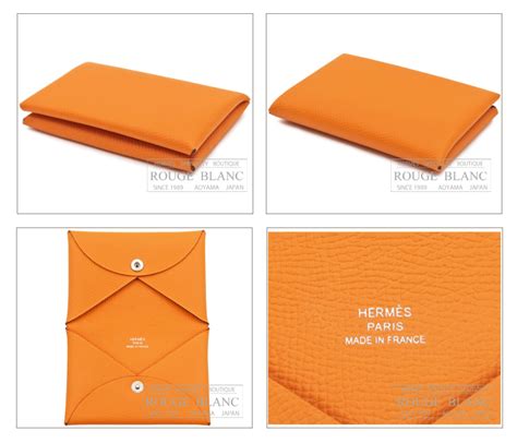 hermes calvi orange|Hermes calvi epsom.